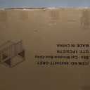 Cat Window Box Catio, Outdoor Indoor Cat Enclosure with Clear Panels, Mesh Sides & PVC Curtain, Universal Window Perch for Windows 25"43", Window Catio for Sunbathing, Napping & Overlooking,Grey