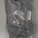 No Hook Shower Curtain and Snap in Liner Set Grey Tufted Chevron Striped Cloth Waterproof Washable Fabric Boho Gray Bath Curtain with See Through Mesh Top Window for Bathroom Hotel 71" x 74"