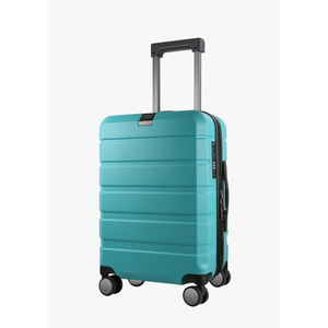 KROSER Hardside Expandable Carry On Luggage with Spinner Wheels & Built-in TSA Lock, Durable Suitcase Rolling Luggage with USB Port, Carry-On 20-Inch, Lake Blue