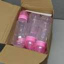 TrelaCo Cool Baby Shower Games Sets 12 Pcs Feeding Bottles with 1 Bottle Chug Sign for Gender Reveal Baby Shower Party Favors Decoration Games (Floral,Pink)