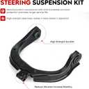 TadaMark Front Upper Control Arm Suspension Kit Fit for 2004-2007 Buick Rainier Chevrolet Trailblazer (EXT) 2004-2008 GMC Envoy XL XUV Isuzu Ascender 2005-2009 Saab 9-7X - 12pcs