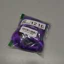 26 inch Long Purple Braid Ponytail Pre Stretched Purple Hair Extensions for Braids Easy Clip in Ponytail for Cosplay Halloween Costume