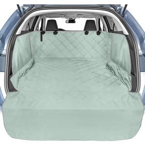 Veckle Cargo Liner, SUV Cargo Cover for Dogs with Side Flaps Hammock Water Resistant Nonslip Dog Seat Cover Cargo Area Protector Scratchproof for SUVs Sedans Vans (Large, Gray, 93"x 54")