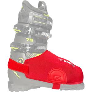 Orbis Ski Boot Covers for Warmth, Insulated Neoprene Boot Glove Heater Dryer with Inner Pouches for Holding Warmers (Medium (M 5.5-8.5/W6-9.5), Red)