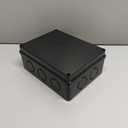 Electrical Box, Outdoor Waterproof Box IP65 Junction Box with Reserved Holes,ABS Plastic Project Box Power Cord Enclosure Black 7.9 x 6.1 x 3.1 inch(200x155x80mm)