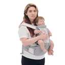 Baby Carrier Newborn to Toddler, Lightweight Structured Ergonomic Design for Infant Carrier with Plus Size Support 3-in-1 Carrier with Mesh & Hip Seat Front & Back Facing All Seasons for Travel