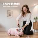 HEAPETS Dog Grooming Clippers, Low Noise, Electric Quiet, Adjustable Clipper Comb, Rechargeable Cordless Dog Hair Clippers for Dogs Cats Pets, Gold