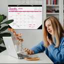 5 x Desk Calendar 2026, Wall Calendar 2026-2027 Large Size 17" X 12" Covers January 2026 to June 2027, Pink Cute Desktop Monthly Calendar for Home Classroom School or Teacher Gifts & Office Supplies