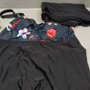 Holipick Plus Size 2 Piece Swimsuit - Women Tankini Bathing Suits Flowy Swim Top with Boy Shorts