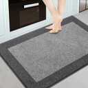 Machine Washable Kitchen Rug 32" x 48", Non Slip Indoor Door Rug, Absorbent Entrance Runner Rug for Bedroom, Hallway, Bathroom, Floor (Grey)