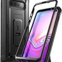 SUPCASE for Samsung Galaxy S10 Plus Case with Satnd (Unicorn Beetle Pro), [Built-in Belt Clip] Heavy Duty Shockproof Protective Phone Case Without Built-in Screen Protector for Galaxy S10 Plus, Black
