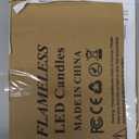 Enido Flickering Flameless LED Candles with Remote Timer Battery Operated Candles with 3D Flame Outdoor Heat Resistant for Exquisite Decor