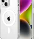 ESR for iPhone 14 Plus Case, Compatible with MagSafe, Shockproof Military-Grade Protection, Scratch-Resistant Back, Magnetic Phone Case for iPhone 14 Plus, Classic Hybrid Case, Clear