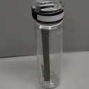 OLDLEY Water Bottle, 32oz Motivational Sports Water Bottle with Time Marker - Times to Drink - Tritan, BPA Free, Wide Mouth Leakproof, Clear (1 Bottle)