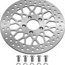 11.8''Harley Front Rotor Compatible with Harley Electra Glide/Road Glide/Road King/Street Glide/CVO Road Glide/CVO Limited FLHTKSE Brushed Finish Stainless Steel Disc Rotors