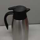 68oz Coffee Carafe Airpot Insulated Coffee Urn Stainless Steel Vacuum Thermal Pot Flask for Coffee, Hot Water, Tea, Hot Beverage - Keep 12 Hours Hot, 24 Hours Cold (Silver)