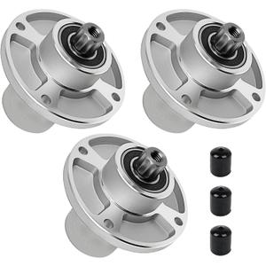 601804 Lawn Mower Spindle Compatible with Hust ler Raptor SD SDX 36" 42" 48" 54" 60" Deck Flip-Up Sport Assembly Replaces 607418, 3Pack
