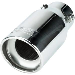 DC Sports Polished Stainless Universal Bolt On Exhaust Tip 2.875" Inlet / 3.87" Outlet/Slant-Cut | EX-1013