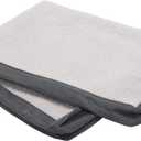 Furhaven Replacement Dog Bed Cover Sherpa & Suede Mattress, Machine Washable - Gray, Jumbo (X-Large)