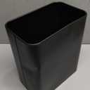 TIPGO Small Metal Trash Can, 2.1 Gallon Slim Trash Can for Bathroom, Wastebasket Garbage Bin for Bedroom, Office, Kitchen, Under Sink (Matte Black)