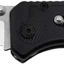 SOG Flare Folding and Pocket Knife Assisted Opening Tech Knife w/ 3.5 Inch Stainless Straight Edge Blade & Tactical Knife GRN Grip (FLA1001-CP), Black