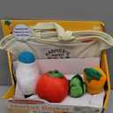 Melissa & Doug Multi-Sensory Market Basket Fill & Spill Infant Toy - Play Food Menus, Pretend Play Grocery Toys, Sorting And Stacking Toys, Multi-Sensory Toys For Infants And Toddlers Ages 1+