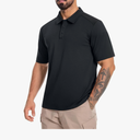 Men's Tactical Polo Shirts Short Sleeve Athletic Golf Outdoor Lightweight Performance Sports Shirt, XL