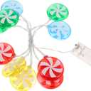 DOITOOL Merry Christmas Light Led String Candy Decorations Indoor Outdoor 1.5M 10 LED
