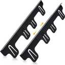 Stove Gap Covers Stainless Steel, Retractable Stove & Counter Gap Filler (13.8''27.5''), Width 1'', Heat Resistant Metal Guard Between Stove and Countertop, Black
