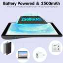 HIUKCOLED A4 Tilt-angle Light Tracing Box with 4 Magnets, 5-level Adjustable Brightness Ultra-thin Light Pad, Battery Powered LED Light Board for Drawing,Diamond Painting,Sketching,X-Ray,Sand Painting