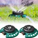 2 Pcs 9 Pattern Lawn Sprinkler Small Stationary Water