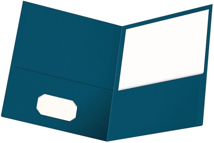 Oxford Twin-Pocket Folders, Textured Paper, Letter Size, Blue, Holds 100 Sheets, Box of 25 (57502EE) Oxford Twin-Pocket Folders, Textured Paper, Letter Size, Blue, Holds 100 Sheets, Box of 25 (57502EE)