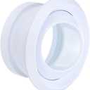 PATIKIL 12 Inch Round Air Vent Covers, 1Pcs ABS Adjustable Soffit Vent Ceiling Ball Jet Nozzle Air Diffuser for Bathroom Kitchen Living Room Ventilation, White
