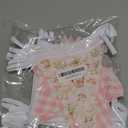 32Ft Goose Party Decorations Pink Gingham Plaid Silly Goose Themed Fabric Banner Triangle Pennant Flag Garland Streamers for Kids Girls Farm Animals First Birthday Baby Shower Duck Garden Supplies