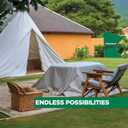 EZ Drop Painter's Large Canvas Fabric Drop Cloth for Painting (5 ft. x 20 ft.)