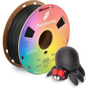 Polymaker Panchroma Satin PLA Filament, Satin Black 1.75mm 3D Printing Filament, 3D Printer PLA Filament, Fit Most FDM 3D Printers, 1kg Spool (2.2lbs)