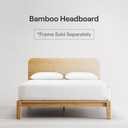 Nectar Bamboo Headboard - Queen - Natural - Attachable to Bamboo Bed Frame (Sold Seperately) - Easy Tool Free Set Up - Contemporary and Durable