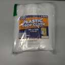 12 x 9 Ft Drop Cloths (6-Pack)  Plastic Sheeting & Painters Plastic Tarps for Painting, Waterproof Floor & Furniture Protection