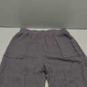 Xiaoxuemeng Womens Baggy Wide Leg Pants Casual Elastic Waisted Palazzo Harem Pants with Pockets (Large, Darkgrey)