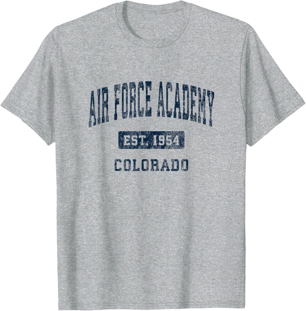 Air Force Academy Colorado CO Vintage Athletic Sports Design T-Shirt, Medium