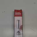 innhom Electric Salt Grinder Pepper Grinder Battery Operated Stainless Steel Pepper Mill Automatic Salt and Pepper Grinder with Adjustable Coarseness, 1 Pack