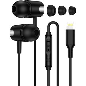 for iPhone Headphones Wired with Lightning Connector for iPhone 14/14 Pro Max/14 Plus/13/13 Pro Max/12/11/SE/XR/XS/X/8 Plus/7/6, in-Ear Apple Lightning Wired Earphones Ear Buds Corded for iPad iPod