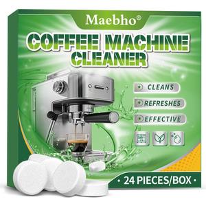 2 x New Upgrade Coffee Machine Cleaner Descaler Tablets (24 Count) - Removes Limescale,Deep Cleans Universal Cleaning Tablets for All - Keurig, Nespresso, Ninja, Delonghi, Breville, Espresso Machines