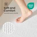 TYUU Bath Mat Set 2 Piece, Thin Bathroom Rugs Non Slip Washable Quick Dry, 16"x24" + 24"x60"