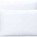 Throw Pillows Insert Set of 2, White 12x20 in Pillow Inserts with 100% Cotton Cover,Bed and Couch Decorative Stuffer Pillows,Indoor Pillows for Sofa