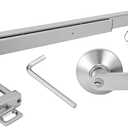 Commercial Panic Exit Device with Lever Handle UL 500 & ANSI Grade 1 Certified, Heavy-Duty Aluminum Push Bar for 2836 Emergency Exit Doors, Reversible for Left/Right (UL500-with Handle)