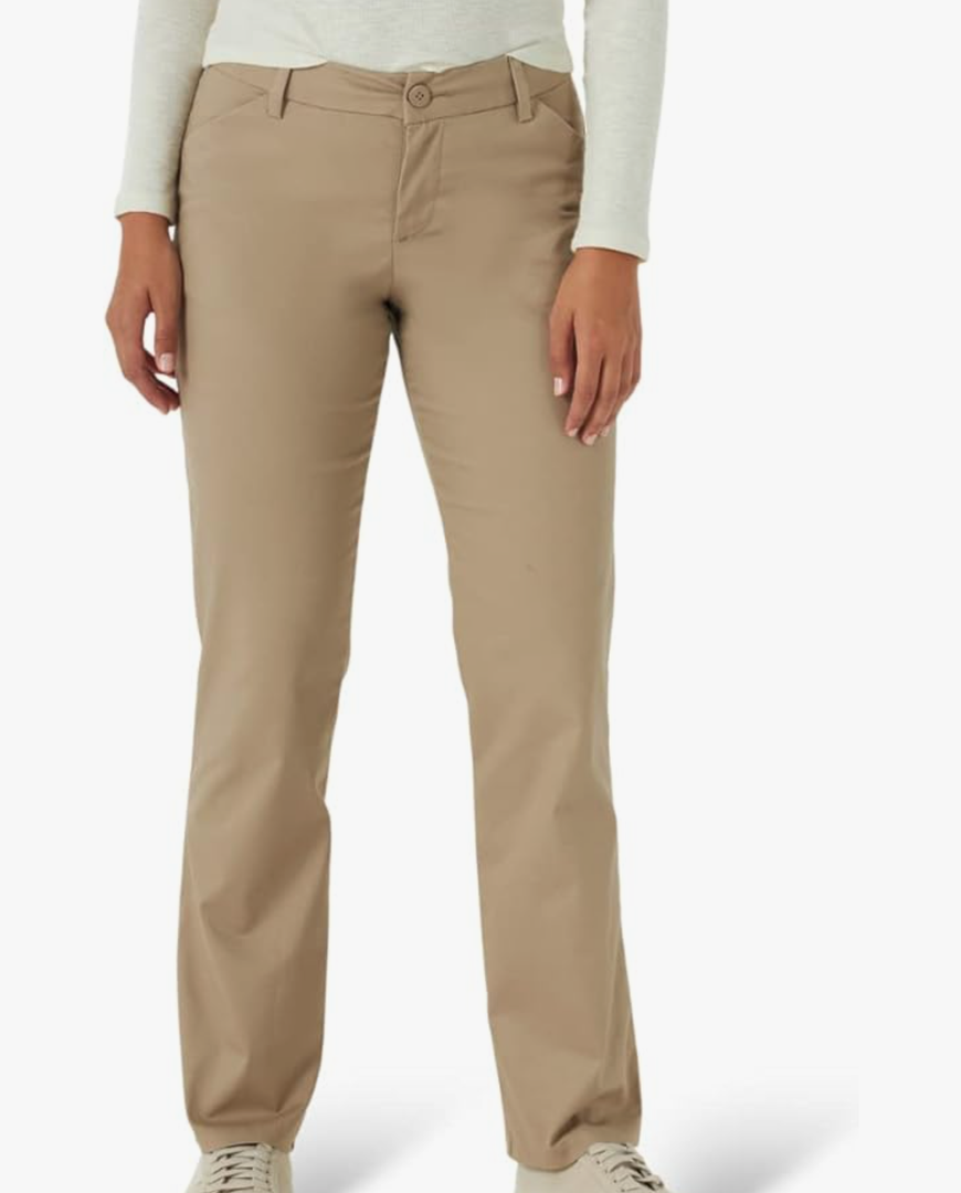 Lee Womens Wrinkle Free Relaxed Fit Straight Leg Pant size 6