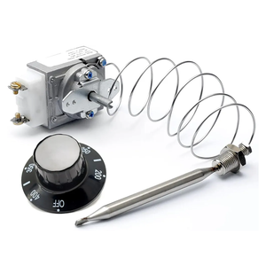 RX-1-36 Thermostat for Fryer 1/4" Mpt Stuff Box, 60125401 Thermostat for Deep Fryer Compatible with Pitco 60125401 fit for Royal Range 3113, Fryer Thermostat 200-400°F