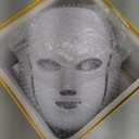 SDKWDH Red Light Photon Facial Mask with Remote Control, 7 Custom Modes with Infrared, Portable with Timer for Home Use (White 01)