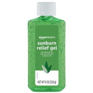 Amazon Basics Sunburn Relief Gel with Aloe Vera, 8 oz (Pack of 1) (Previously Solimo)